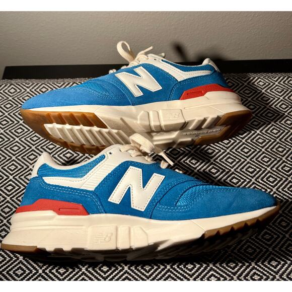 New Balance 997H CM997HRP Blue White Men Size 8 Sneaker Shoes - Picture 5 of 9